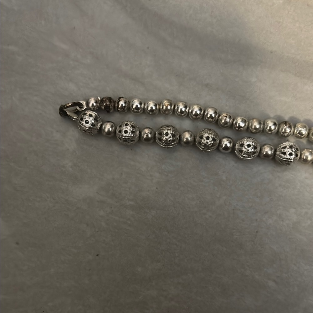 Engraved Bracelet with Heart Charm and Cross - Picture 4 of 6